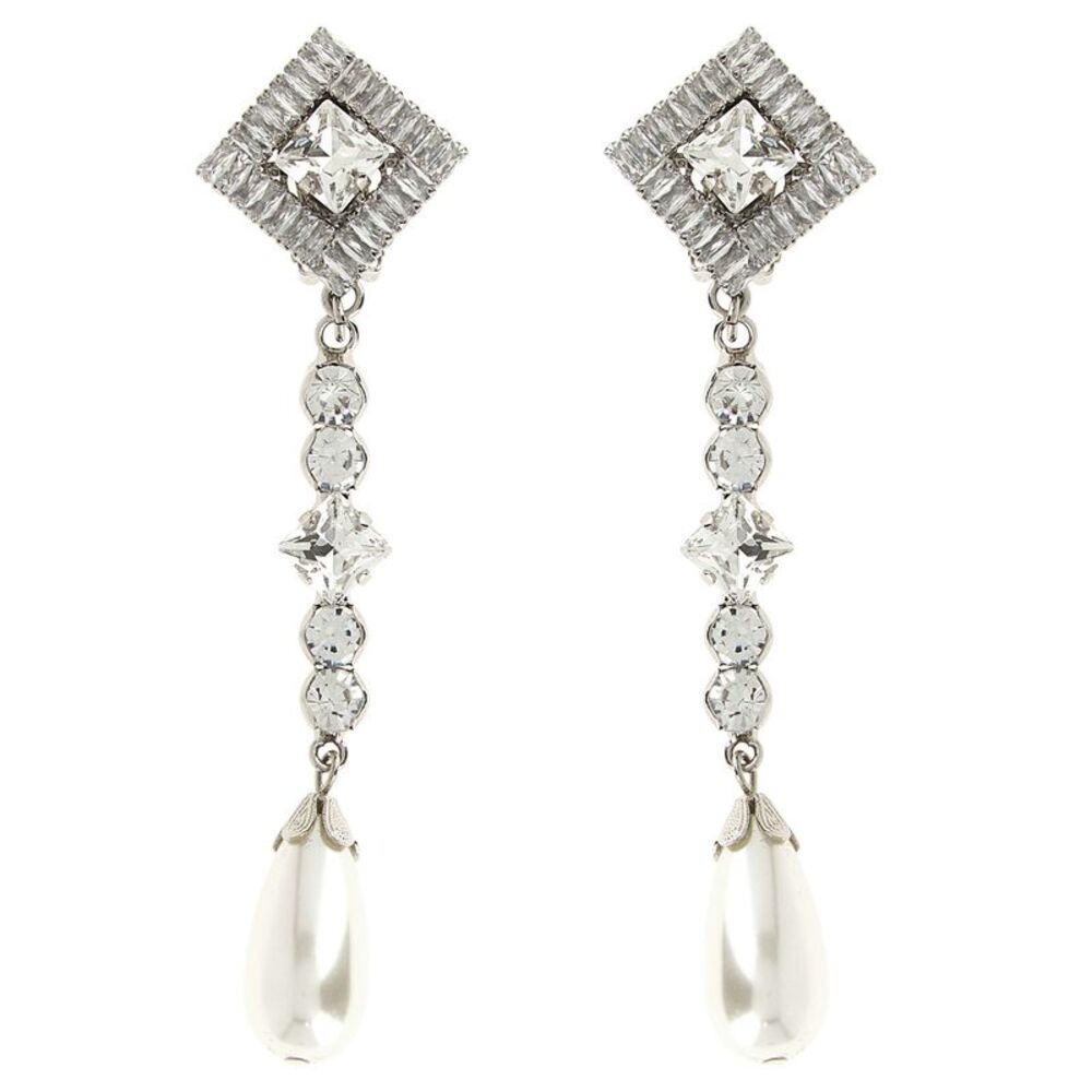 Alessandra Rich Silver Plastic Women's Earrings